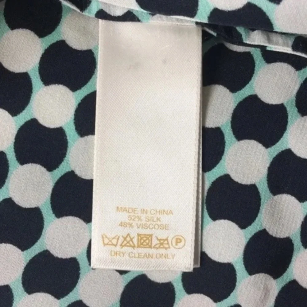 Kate Spade Kassia Silk blend Geometric shift dress with Peter Pan collar design​ - Picture 8 of 10